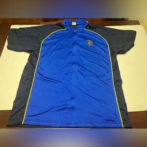 Vintage Nike Men's Basketball Warm up Shirt Size XLarge Full Zip Short Sleeve